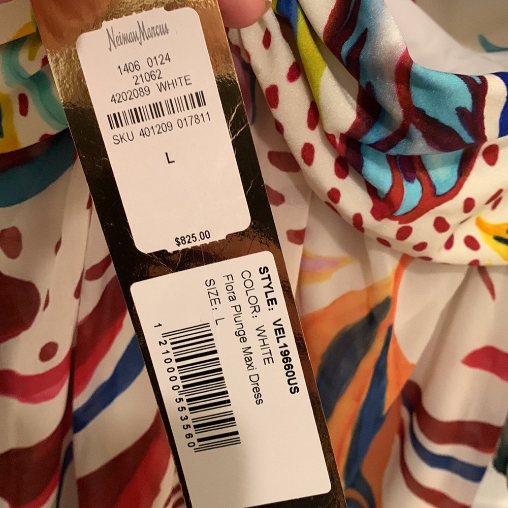 PatBo Flora Plunge Cut-Out Maxi Dress • Size Large • NEW - Picture 13 of 15